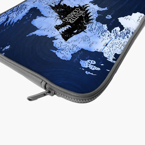 "WINTER IS COMING #GOT" Laptop Sleeves:Bold Modern Design for Every Size