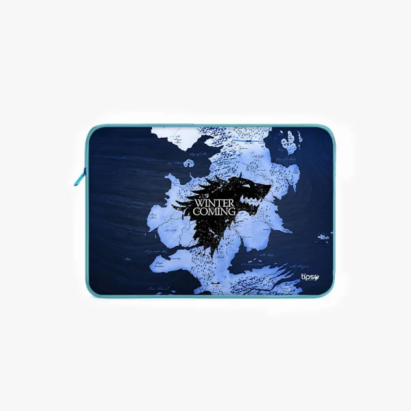 "WINTER IS COMING #GOT" Laptop Sleeves:Bold Modern Design for Every Size
