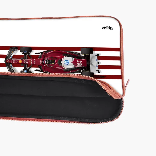 "CHARLES LECLERC # SCUDERIA FERRARI" Laptop Sleeves:Bold Modern Design for Every Size