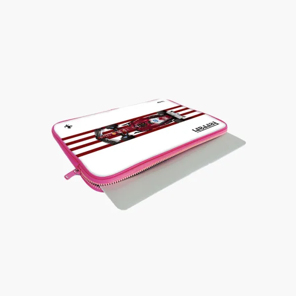 "CHARLES LECLERC # SCUDERIA FERRARI" Laptop Sleeves:Bold Modern Design for Every Size