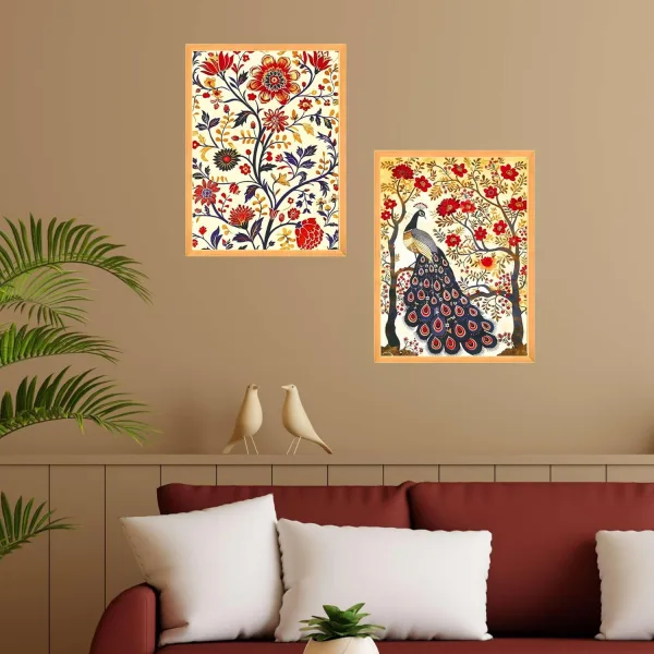 Framed Wall Paintings Set of Two Large Home Decor