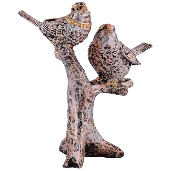 Birds Couple on Tree Resin Decorative Showpiece