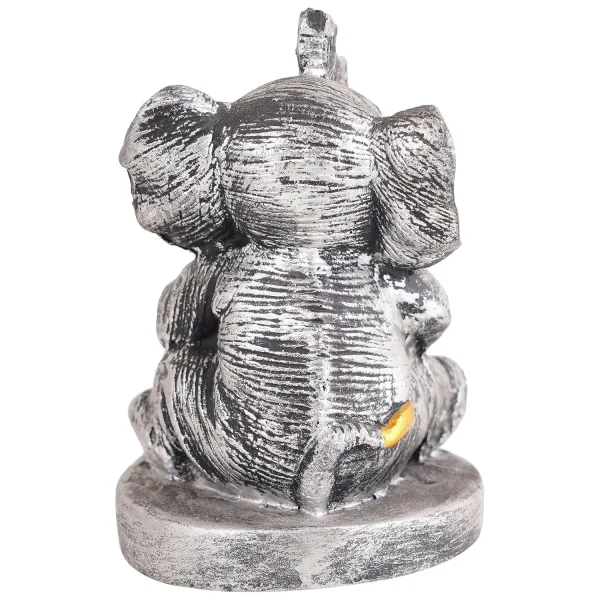 Resin Elephant Musical Instrument Showpiece Decor