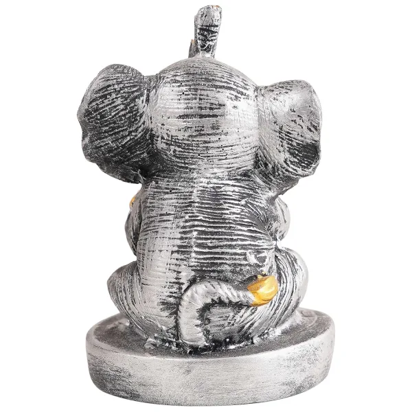Resin Elephant Playing Instrument Decorative Idol