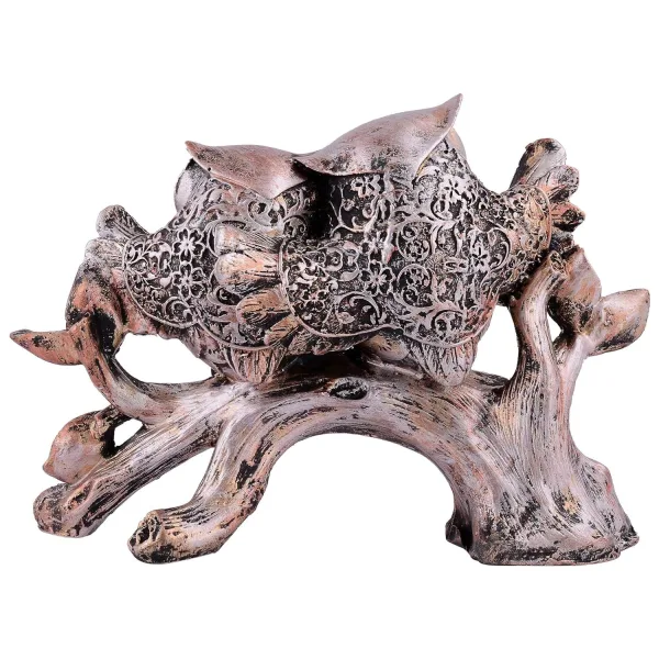 Owl Family Tree Decorative Bird Showpiece for Home
