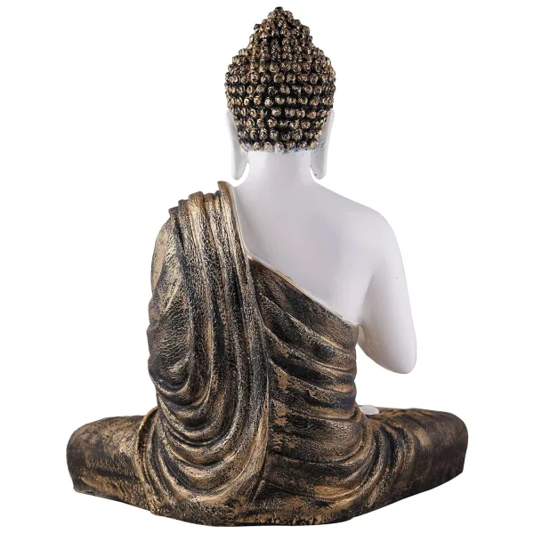 Gautam Buddha Statue Feng Shui Vastu Decorative Idol Golden Color