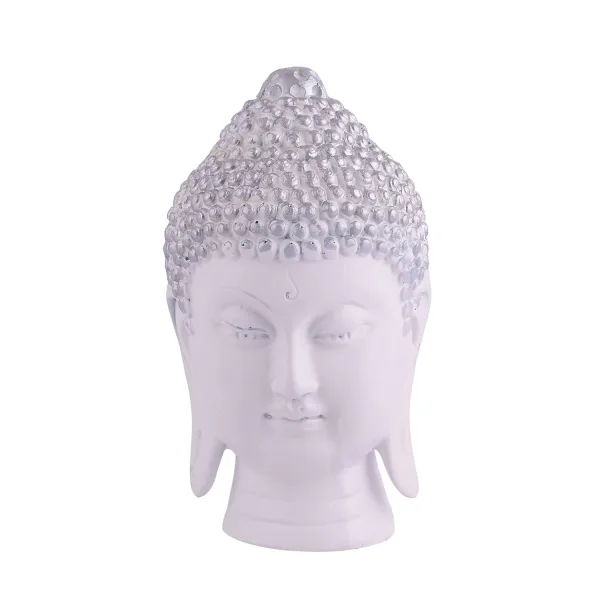 Gautam Buddha Statue Feng Shui Vastu Decorative Idol White Color