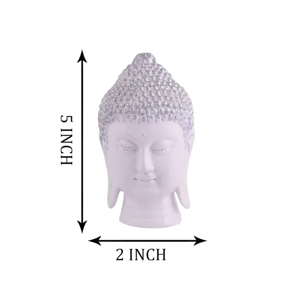 Gautam Buddha Statue Feng Shui Vastu Decorative Idol White Color