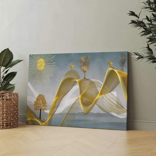 Morden Art Painting For Wall Decoration With Frame Canvas Painting For Living Room