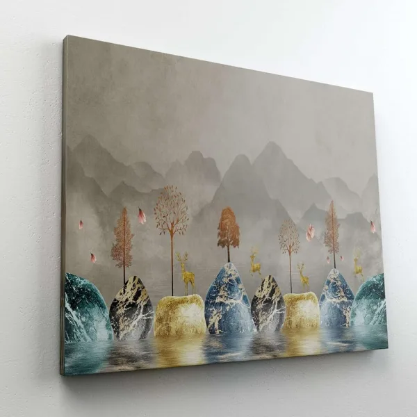 Morden Art Painting For Wall Decoration With Frame Canvas Painting For Living Room