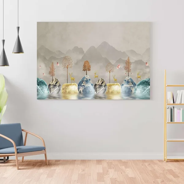 Morden Art Painting For Wall Decoration With Frame Canvas Painting For Living Room