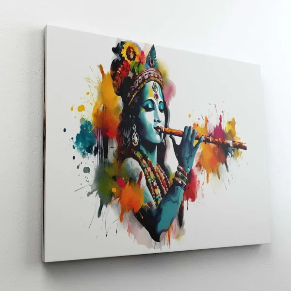 Radha Krishna Paintings For Wall Decoration With Frame Canvas Painting