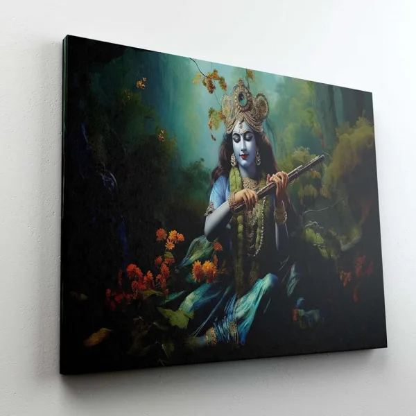 Radha Krishna Paintings For Wall Decoration With Frame Canvas Painting