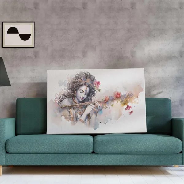 Radha Krishna Paintings For Wall Decoration With Frame Canvas Painting