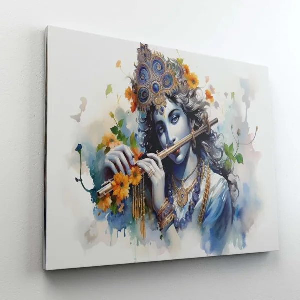 Radha Krishna Paintings For Wall Decoration With Frame Canvas Painting