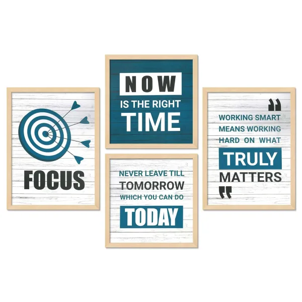 Framed Painting Set of Four for Wall Painting Decoration