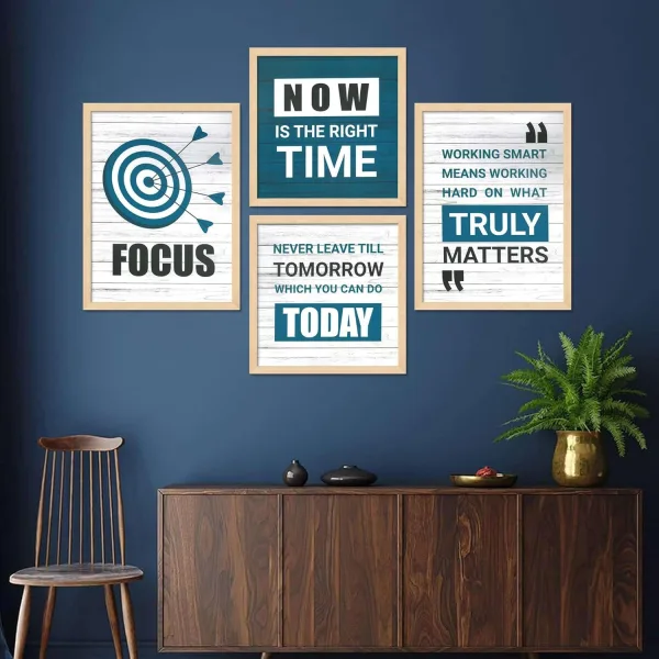 Framed Painting Set of Four for Wall Painting Decoration