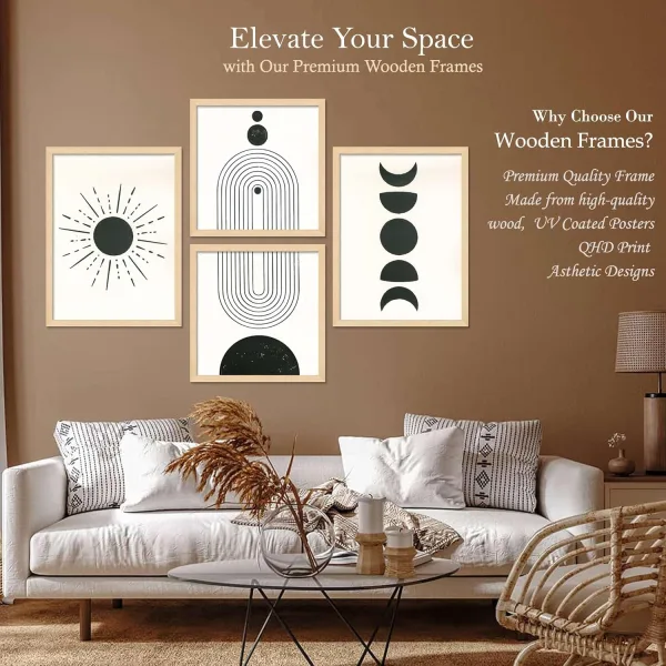 Framed Painting Set of Four for Wall Painting Decoration