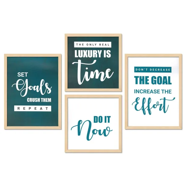 Framed Painting Set of Four for Wall Painting Decoration