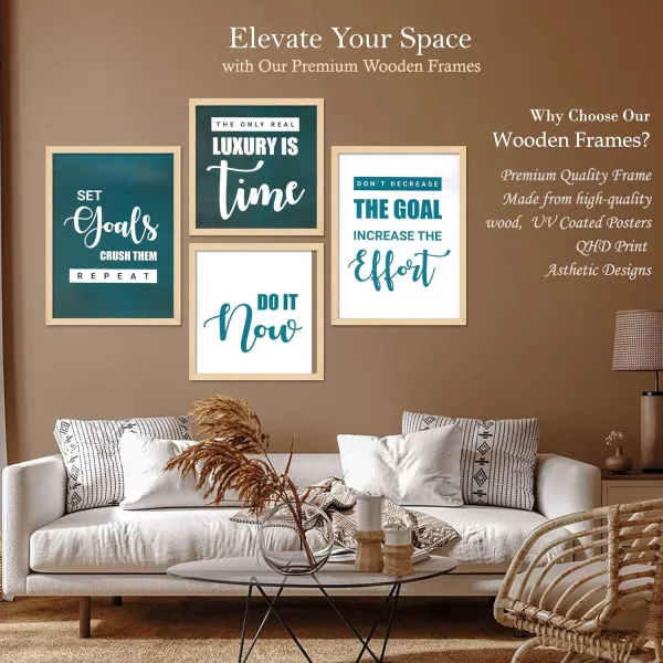 Framed Painting Set of Four for Wall Painting Decoration