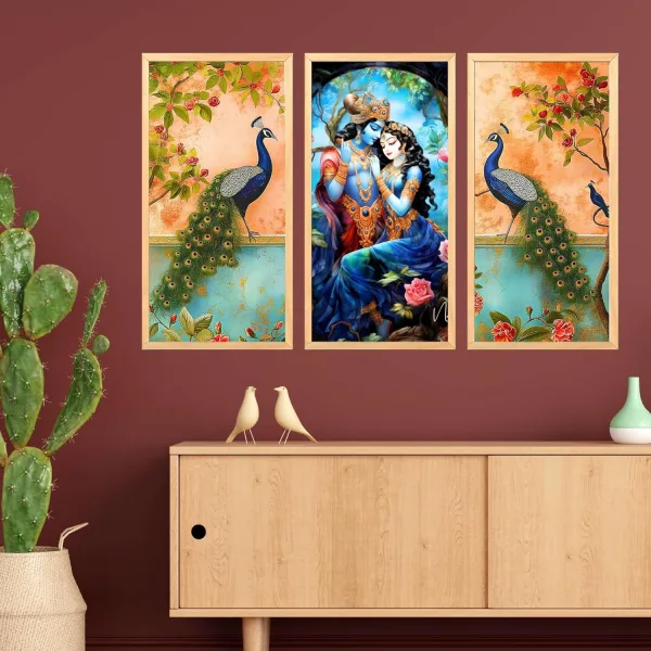 Wall Paintings Set of Three for Wall Decoration Big size Framed Wall Paintings