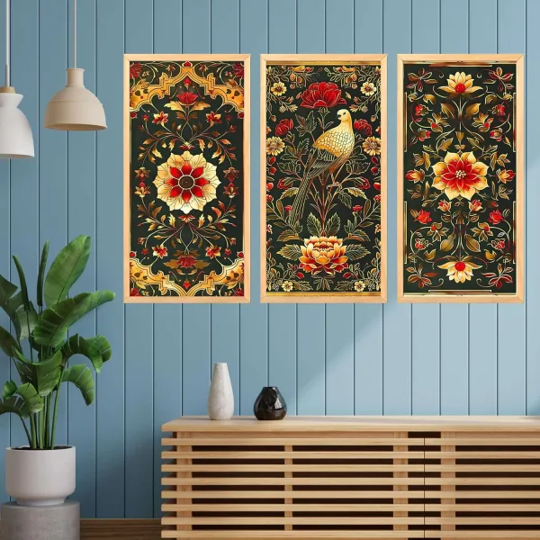 Wall Paintings Set of Three for Wall Decoration Big size Framed Wall Paintings