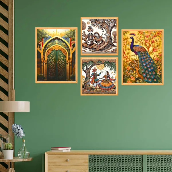 Wall Paintings Set of Four for Wall Dacoration Large Framed Wall Paintings
