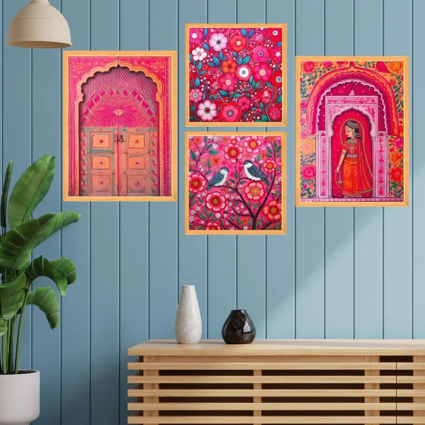 Wall Paintings Set of Four for Wall Dacoration Large Framed Wall Paintings