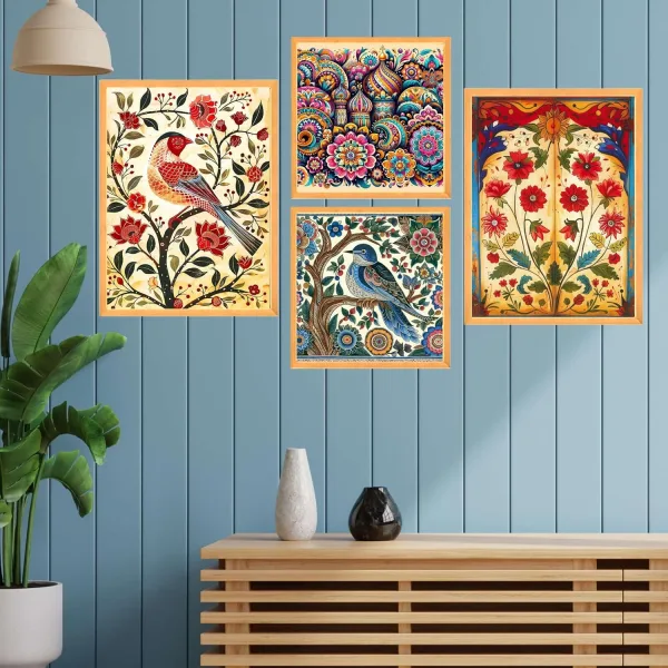 Wall Paintings Set of Four for Wall Dacoration Large Framed Wall Paintings