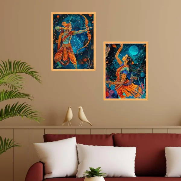 Wall Paintings Set of Two for Wall Dacoration Large Framed Wall Paintings