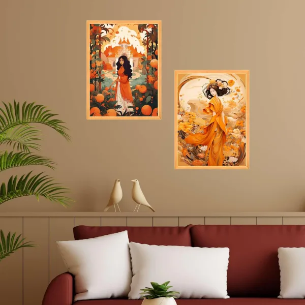 Wall Paintings Set of Two for Wall Dacoration Large Framed Wall Paintings