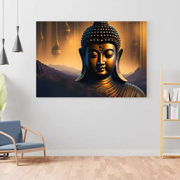 Buddha Paintings For Wall Decoration With Frame Canvas Painting For Living Room