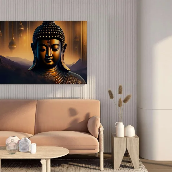 Buddha Paintings For Wall Decoration With Frame Canvas Painting For Living Room