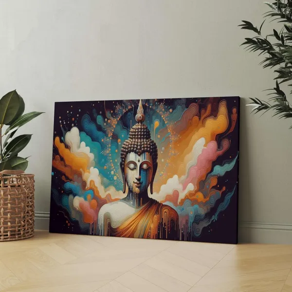 Buddha Paintings For Wall Decoration With Frame Canvas Painting For Living Room