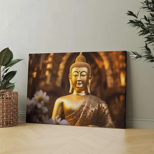 Buddha Paintings For Wall Decoration With Frame Canvas Painting For Living Room