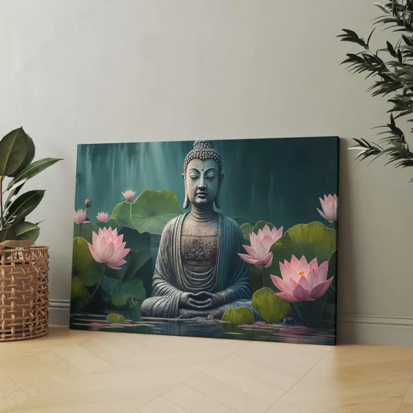 Buddha Paintings For Wall Decoration With Frame Canvas Painting For Living Room