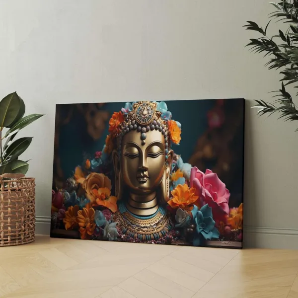 Buddha Paintings For Wall Decoration With Frame Canvas Painting For Living Room