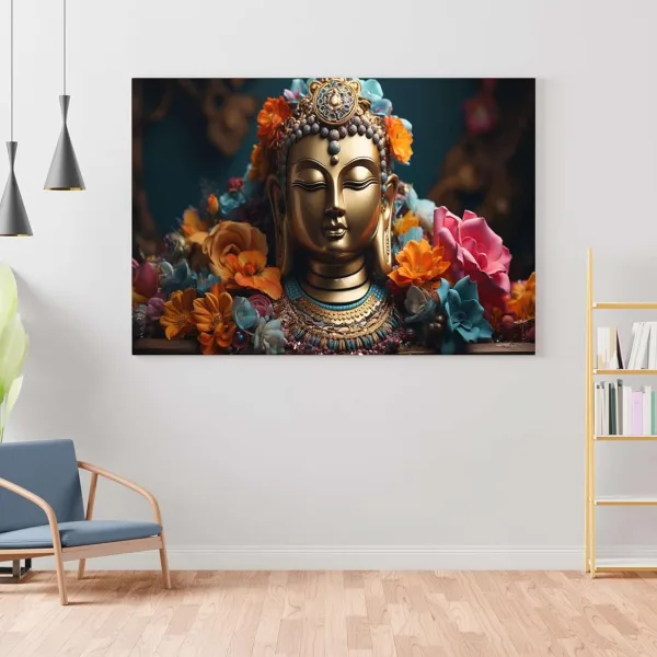 Buddha Paintings For Wall Decoration With Frame Canvas Painting For Living Room