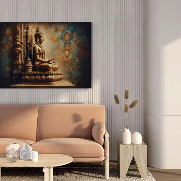 Buddha Paintings For Wall Decoration With Frame Canvas Painting For Living Room