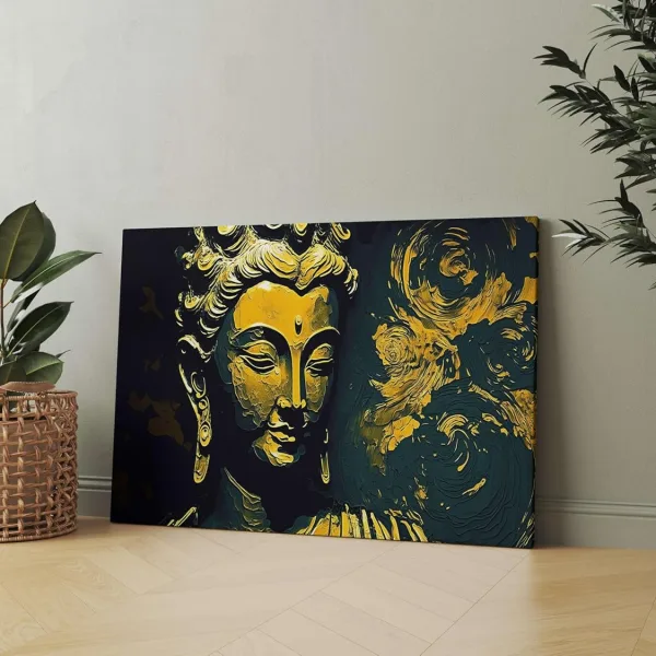 Buddha Paintings For Wall Decoration With Frame Canvas Painting For Living Room