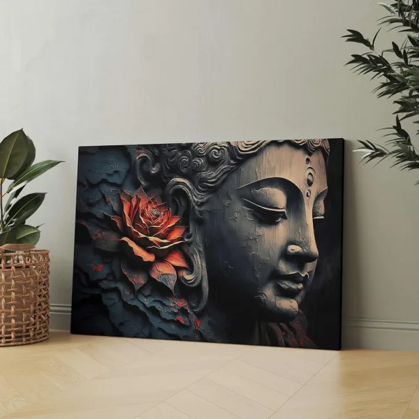 Buddha Paintings For Wall Decoration With Frame Canvas Painting For Living Room