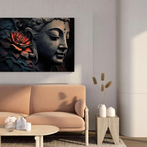 Buddha Paintings For Wall Decoration With Frame Canvas Painting For Living Room