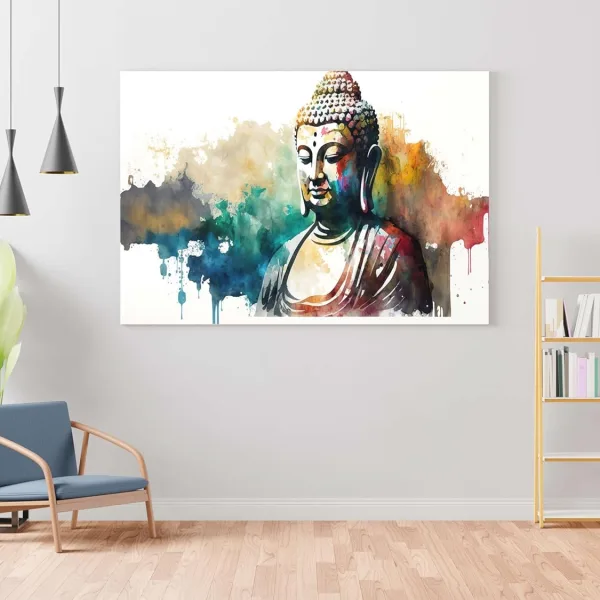 Buddha Paintings For Wall Decoration With Frame Canvas Painting For Living Room