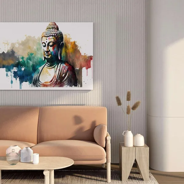Buddha Paintings For Wall Decoration With Frame Canvas Painting For Living Room