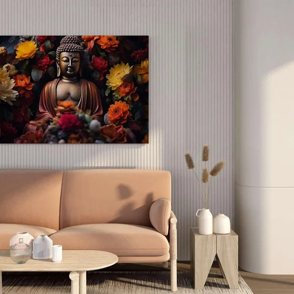 Buddha Paintings For Wall Decoration With Frame Canvas Painting For Living Room