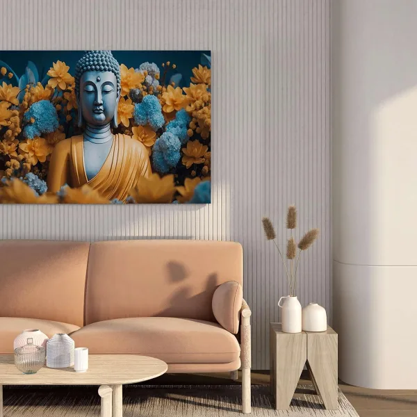 Buddha Paintings For Wall Decoration With Frame Canvas Painting For Living Room