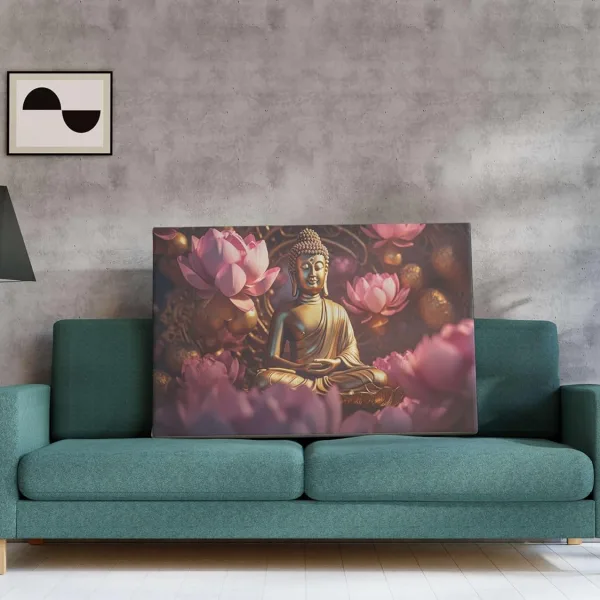 Buddha Paintings For Wall Decoration With Frame Canvas Painting For Living Room