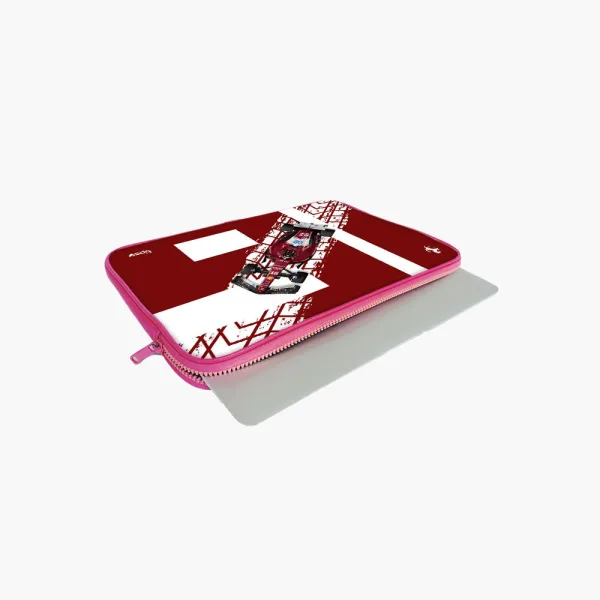 "RACING RED # SCUDERIA FERRARI" Laptop Sleeves:Bold Modern Design for Every Size