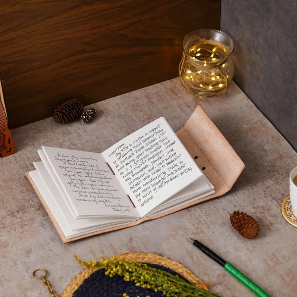Vintage Handmade Genuine Leather Diary Journal – Classic Design