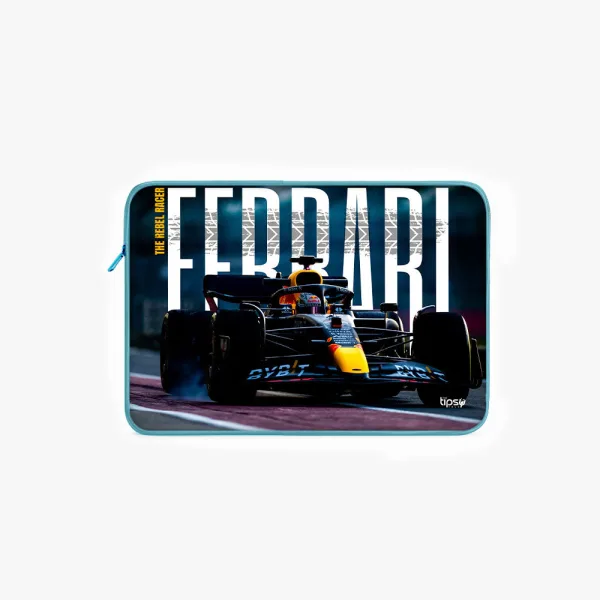 "THE REBEL RACER - FERRARI" Laptop Sleeves:Bold Modern Design for Every Size